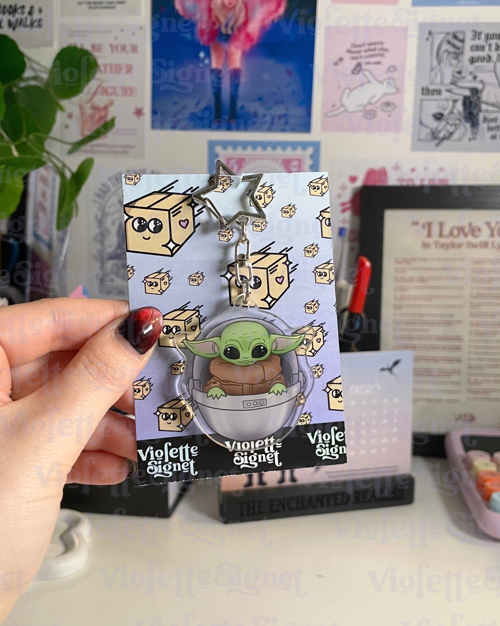Llavero Acrílico – Stitch · Baby Yoda - Imagen 2