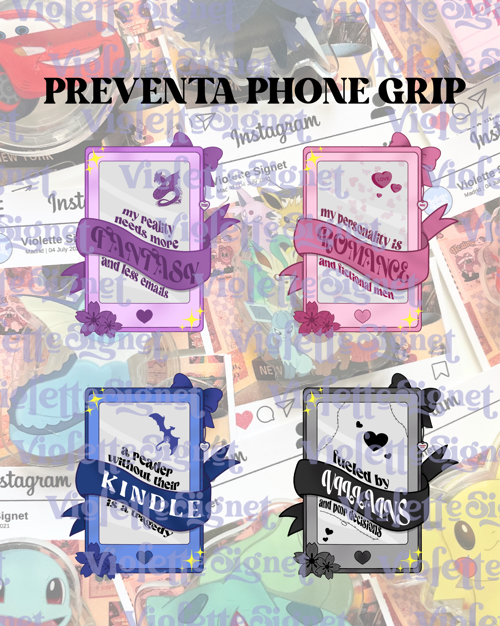 Phone Grip Bookish para Lectoras | Preventa Limitada | Diseño Exclusivo 2026